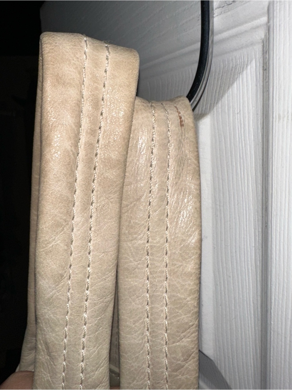 Marc Jacobs Vintage Multi pockets Cream Genuine Pebble Leather Shoulders/Handbag - Picture 4 of 6